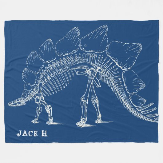 Stegosaurus zu den maximalen kundenspezifischen fleecedecke (Vorderseite (Horizontal))