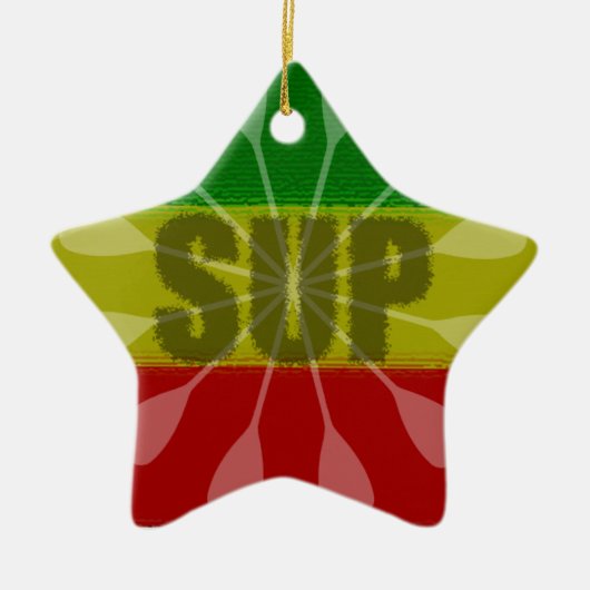 Steh auf Paddel, Paddelwirbel Keramik Ornament (Vorne)