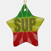 Steh auf Paddel, Paddelwirbel Keramik Ornament (Links)