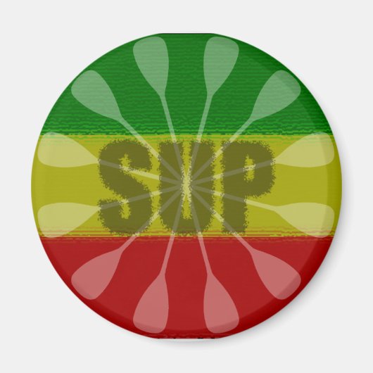 Steh auf Paddel, Paddelwirbel Magnet (Vorne)