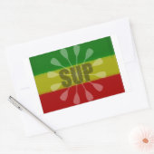 Steh auf Paddel, Paddelwirbel Rechteckiger Aufkleber (Umschlag)