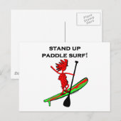 Steh auf Paddelsurf! Postkarte (Vorne/Hinten)