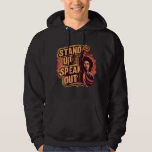 Steh auf, sprich aus hoodie