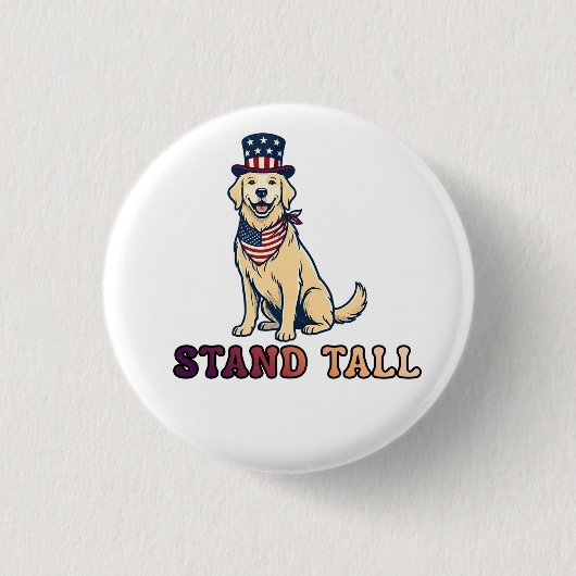STEH AUFRECHT BUTTON (Vorderseite)