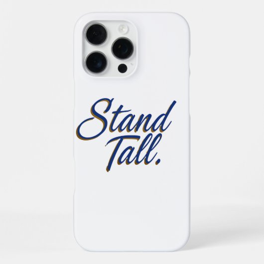 Steh aufrecht iPhone hülle (Rückseite)