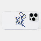 Steh aufrecht iPhone hülle (Rückseite (Horizontal))