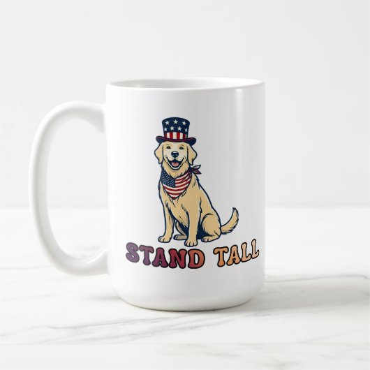 STEH AUFRECHT KAFFEETASSE (Links)