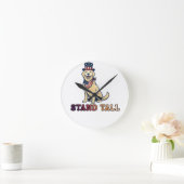 STEH AUFRECHT RUNDE WANDUHR (Zuhause)