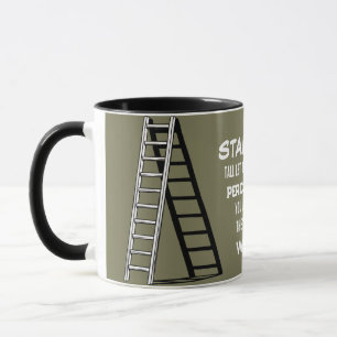 Steh aufrecht Stoiker-Zitat Kaffeetasse