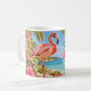 Steh aufrecht und sei ein fantastischer Flamingo Kaffeetasse