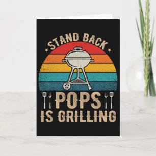 Steh Byck Opa grillt BBQ Liebhaber Vatertag  Karte