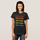 Steh Comedy auf Comedy Hobbyist Rainbow T-Shirt (Vorne ganz)