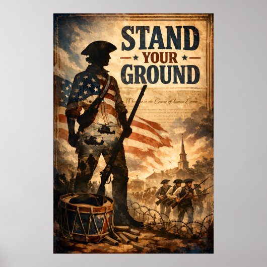 Steh deinen Mann Poster (Vorne)