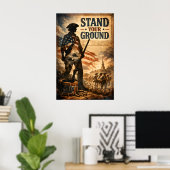 Steh deinen Mann Poster (Heimbüro)