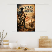 Steh deinen Mann Poster (Küche)