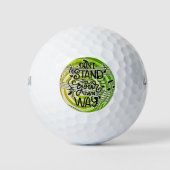 Steh dir nicht selbst im Weg Golfball (Vorderseite)