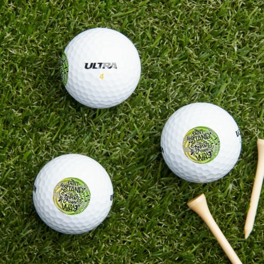 Steh dir nicht selbst im Weg Golfball (Insitu Gras)