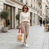 Steh Drüber Floral Cute Pink Einkaufstasche