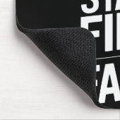 Steh fest im Glauben Christliche Botschaft Kraftvo Mousepad (Ecke)