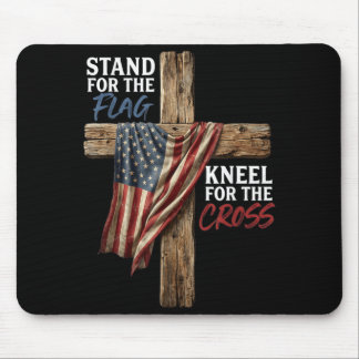 Steh für die Flagge, knie für das amerikanische Kr Mousepad