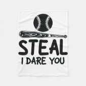 Steh ich wage dich - Funny Baseball SoftballLover Fleecedecke (Vorderseite)