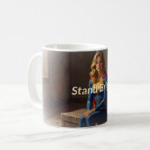 ✨ Steh Leuchtend Heldin Kriegerin Tasse (Vorderseite Links)