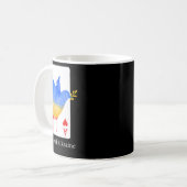 Steh mit der Ukraine Ace Of War Support Tee Kaffeetasse (Vorderseite Links)