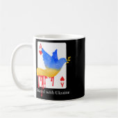 Steh mit der Ukraine Ace Of War Support Tee Kaffeetasse (Links)