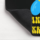 Steh mit der Ukraine Blau und Gelbe Blume Solidari Mousepad (Ecke)