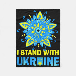 Steh mit der Ukraine-Flagge Anti-Putin Nein zum Kr Fleecedecke