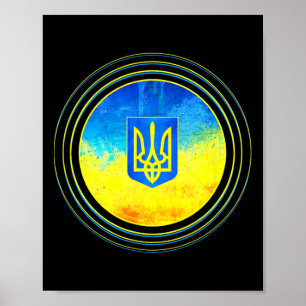 Steh mit der Ukraine-Flagge Anti-Putin Ukraine Ukr Poster