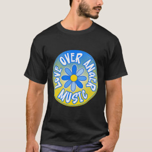Steh mit der Ukraine Liebe über Wut Musik 3 T-Shirt