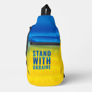 Steh mit der Ukraine. Schulterschalbag Crossbody Bag