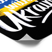 Steh mit der Ukraine Unterstützung Solidarität Fri Poster (Ecke)