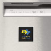 Steh mit der ukrainischen Friedensliebe Ukraine-Fl Magnet (In Situ (Geschirrspüler))
