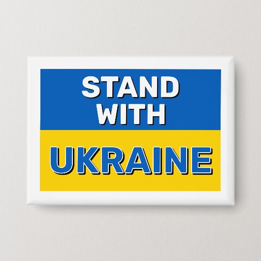 Steh mit Ukraine Button (Vorderseite)