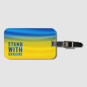 Steh mit Ukraine Gepäckanhänger (Vorderseite (Horizontal))