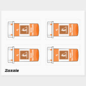 Steh up Paddle ist mein Medikament Rechteckiger Aufkleber (Blatt)