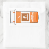 Steh up Paddle ist mein Medikament Rechteckiger Aufkleber (Tasche)