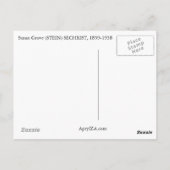 Stehe aufrecht, sprich deine Gedanken, verkünde di Postkarte (Rückseite)