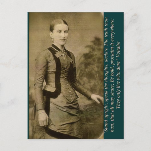 Stehe aufrecht, sprich deine Gedanken, verkünde di Postkarte (Vorderseite)