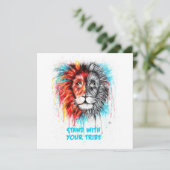 Stehe mit deinen Tribe Grußkarten! Karte (Stehend Vorderseite)