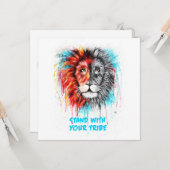 Stehe mit deinen Tribe Grußkarten! Karte (Vorderseite/Rückseite Beispiel)