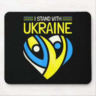 Stehe mit der ukrainischen Flag-Anti-Putins-Erklär Mousepad