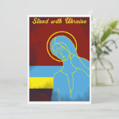 stehen für den Frieden in der Ukraine Einladung (Stehend Vorderseite)