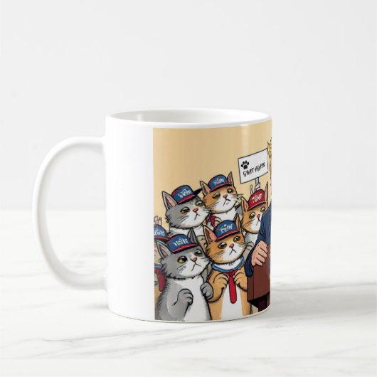 stehen für Ihre Katze Kaffeetasse (Links)