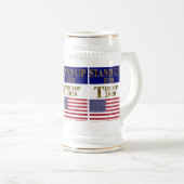 STEHEN FÜR TRUMP BIERGLAS (VorderseiteRechts)