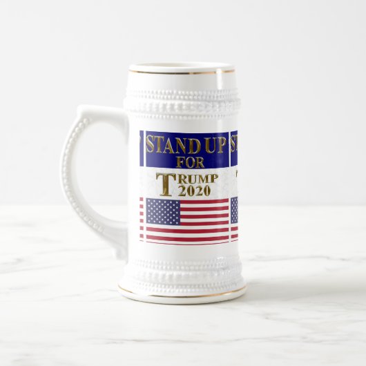 STEHEN FÜR TRUMP BIERGLAS (Links)