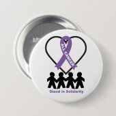 stehen in Solidarität Button (Vorne & Hinten)