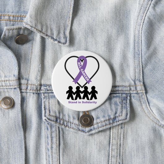 stehen in Solidarität Button (Beispiel)